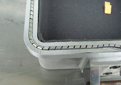 What is the compressive capacity of the electromagnetic shielding spiral tube?