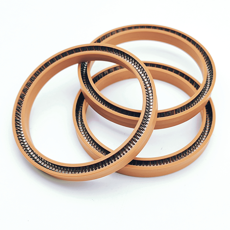 Spring-energized seals with consistent and reliable sealing