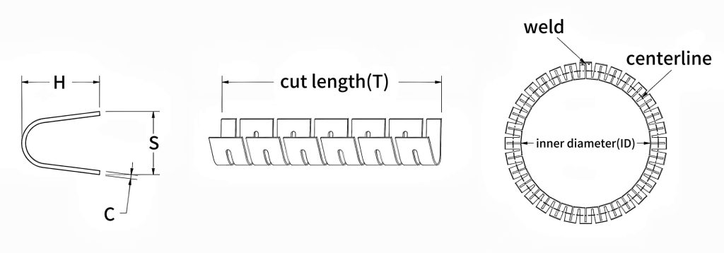 Cantilever U Spring Dimensions Drawing - Handa Spring