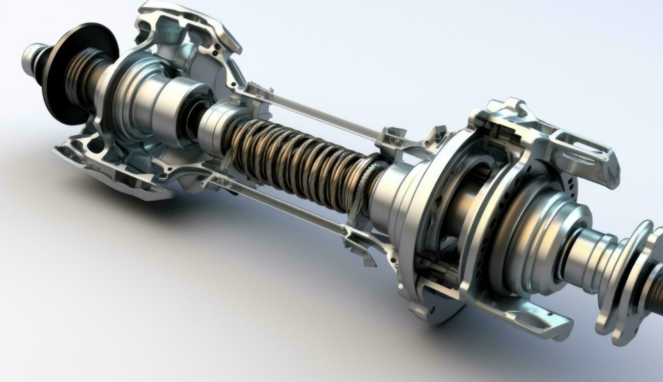 Helical springs for spring energized seals-the rotating shaft of the turbocharger